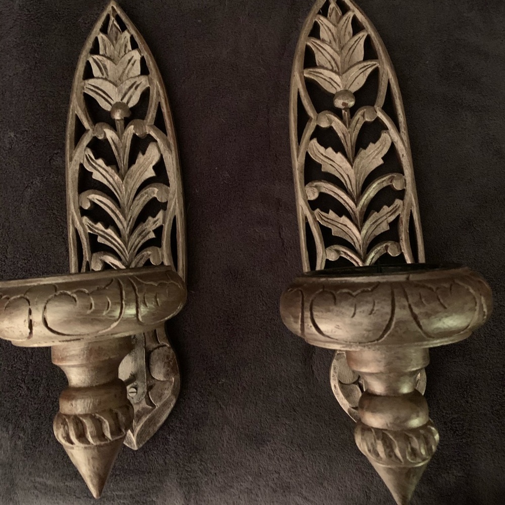 Wall sconces with candle